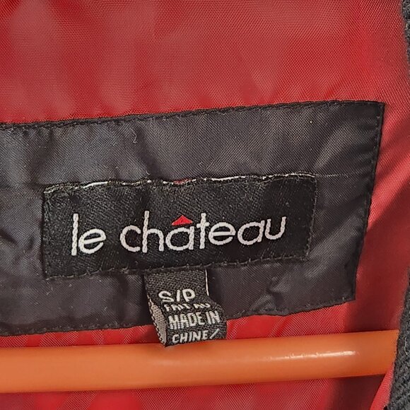 Vintage Le Chateau Cropped Puffer Bomber Jacket Size Small - Picture 5 of 14